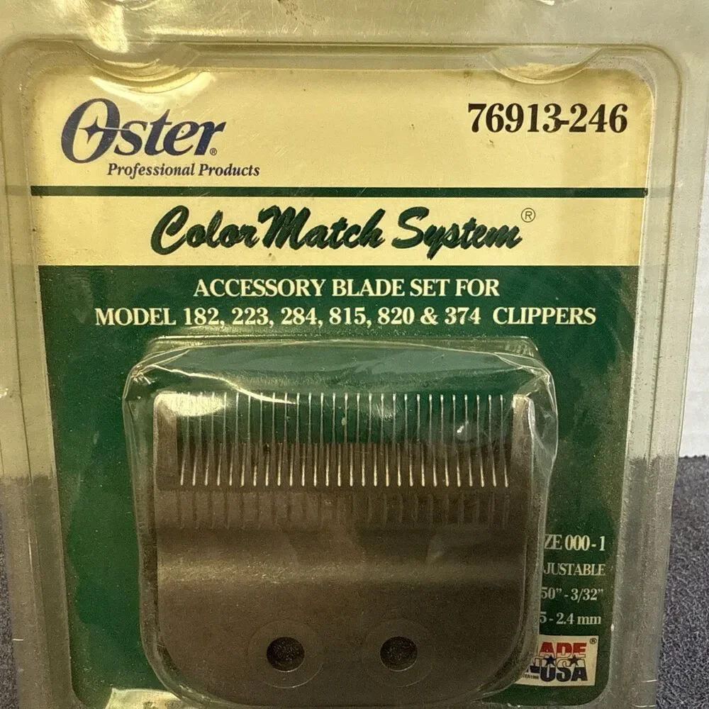 New Sealed Oster Color Match Accessory Blade Set 76913-246